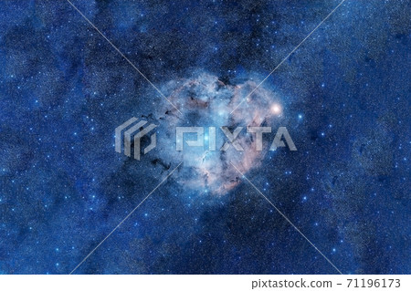 Beautiful blue galaxy in deep space. Elements of this image furnished by NASA were. Beautiful blue galaxy in deep space. Elements of this image furnished by NASA were. 71196173