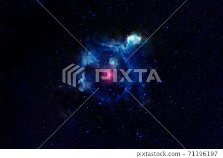 Beautiful blue galaxy in deep space. Elements of this image furnished by NASA were. Beautiful blue galaxy in deep space. Elements of this image furnished by NASA were. 71196197