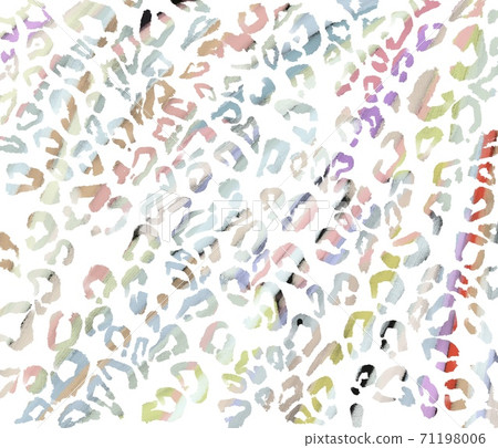 Graphic, textile material (leopard print, leopard, leopard) (pastel color) 71198006
