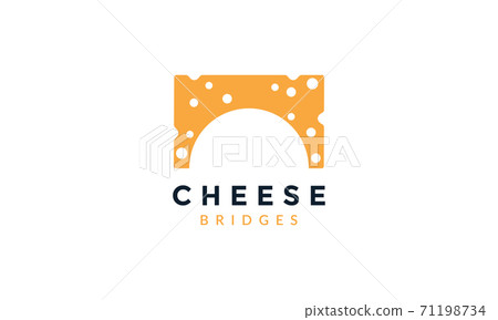cheese food bridge logo vector icon cheese food bridge logo vector icon 71198734