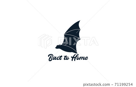 animal bat wings fly silhouette logo vector icon illustration design 71199254