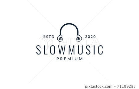 snail or slug music logo vector icon illustration design 71199285