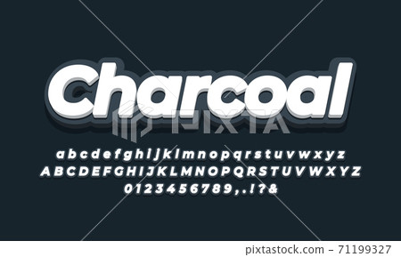 black charcoal 3d text effect black charcoal 3d text effect 71199327