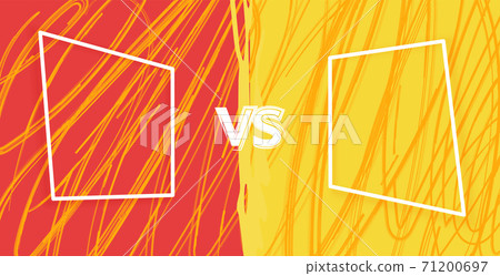 Vs template. Versus comparison blank. Decorative battle cover with lettering. Vector illustration with divider and copy space for contestantes. Vs template. Versus comparison blank. Decorative battle cover with lettering. Vector illustration with divider and copy space for contestantes. 71200697