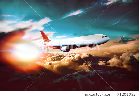 Concept of air travel and adventures background Concept of air travel and adventures background 71201052