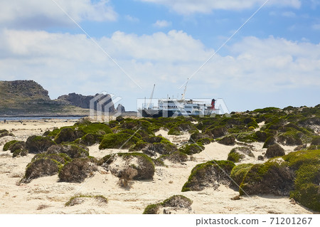 GRAMVOUSA - BALOS, THE CRETE ISLAND, GREECE - JUNE 4, 2019 71201267