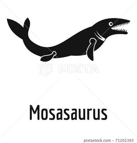 Mosasaurus icon, simple style. 71201383