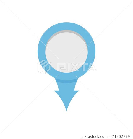 Point icon, flat style. 71202739