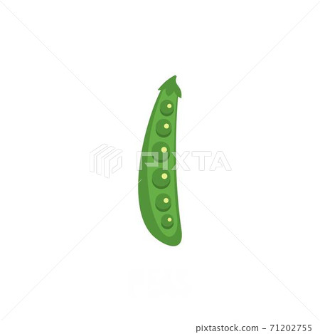 Peas icon, flat style. Peas icon, flat style. 71202755