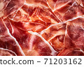 Jamon meat closeup 71203162