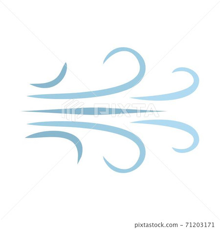 Wind icon, flat style 71203171