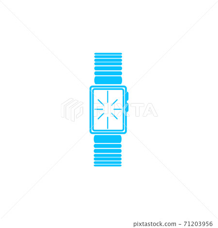 Watch icon flat. Watch icon flat. 71203956