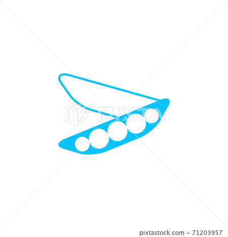 Peas icon flat. 71203957