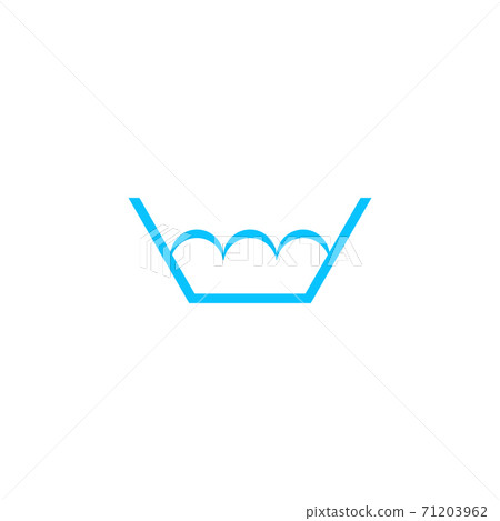 Wash bowl icon flat. Wash bowl icon flat. 71203962