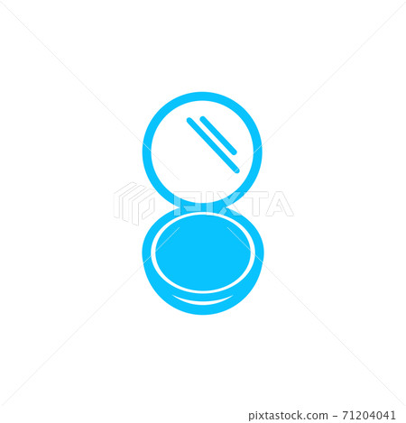 Open powder icon flat. 71204041