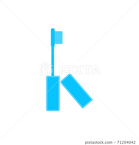 Mascara icon flat. 71204042