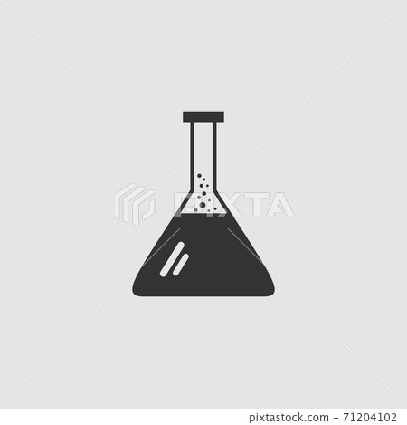 Test tube icon flat 71204102