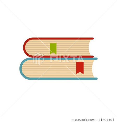 Book college icon, flat style - Stock Illustration [71204301] - PIXTA