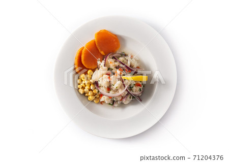 Traditional peruvian ceviche Traditional peruvian ceviche 71204376