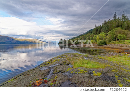 Relaxing picnic area at Loch Linnhe - west coast Scotland Relaxing picnic area at Loch Linnhe - west coast Scotland 71204622