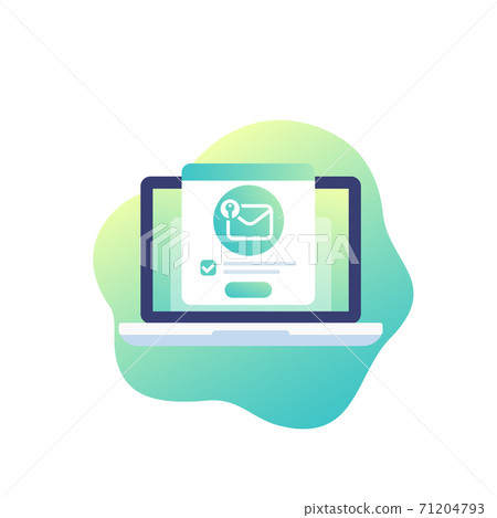 encrypted message, mail security vector icon encrypted message, mail security vector icon 71204793