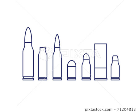 bullets on white, line vector - Stock Illustration [71204818] - PIXTA