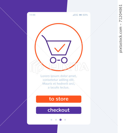 online order and purchase, e-commerce, mobile app online order and purchase, e-commerce, mobile app 71204861