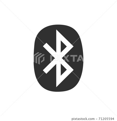 Bluetooth icon flat. 71205594