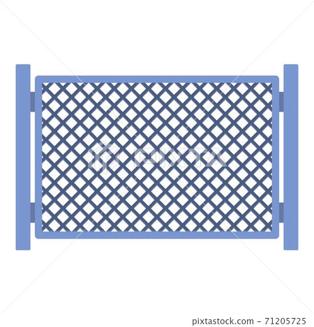 Fence in city icon, flat style. 71205725