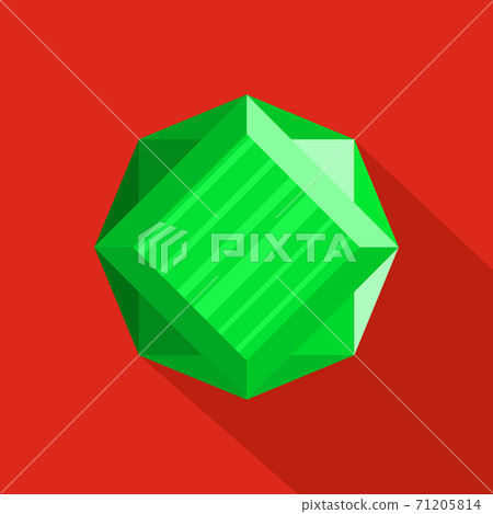 Shining diamond icon, flat style. Shining diamond icon, flat style. 71205814