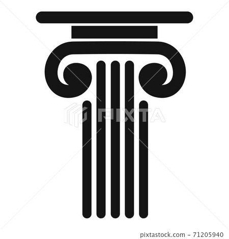 Outer column icon, simple style. 71205940