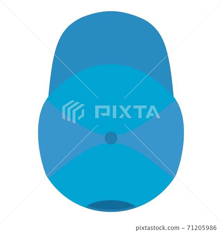 Baseball cap icon, flat style. Baseball cap icon, flat style. 71205986
