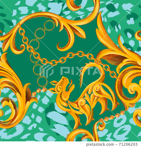 Baroque style seamless pattern Baroque style seamless pattern 71206203