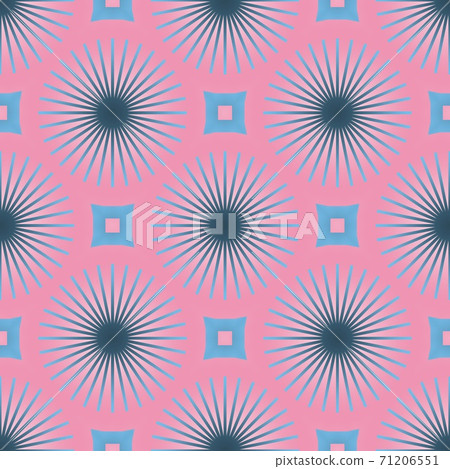 Seamless pattern with simple geometric ornate, pink color, cover for brand, product, gift or card background 71206551