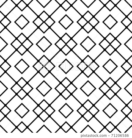 Simple black and white pattern with beautiful symmetric ornate Simple black and white pattern with beautiful symmetric ornate 71206586