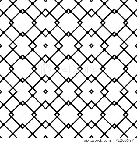 Simple black and white pattern with beautiful symmetric ornate Simple black and white pattern with beautiful symmetric ornate 71206587