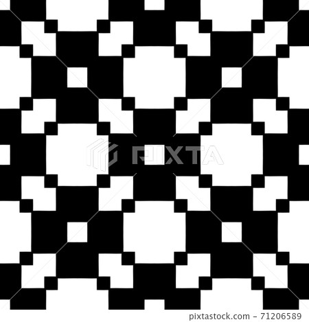 Geometrical pattern with beautiful ornate , complex texture with floral elements 71206589