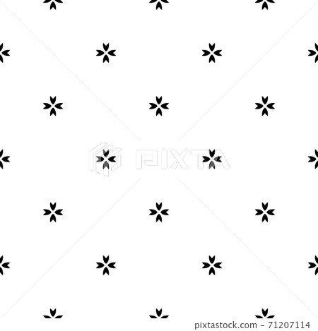 Simple black and white pattern with beautiful symmetric ornate Simple black and white pattern with beautiful symmetric ornate 71207114