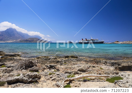 GRAMVOUSA - BALOS, THE CRETE ISLAND, GREECE - JUNE 4, 2019 GRAMVOUSA - BALOS, THE CRETE ISLAND, GREECE - JUNE 4, 2019 71207223