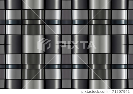 Silver metal seamless pattern with simple geometric ornate for brand, product, gift or card background Silver metal seamless pattern with simple geometric ornate for brand, product, gift or card background 71207941