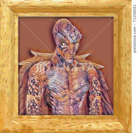 Portrait of scary alien 71208081