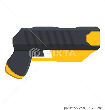 Taser attack icon, cartoon style 71208288