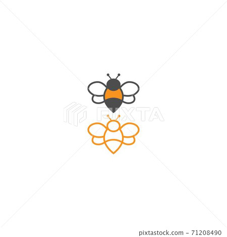 Bee logo icon creative design 71208490
