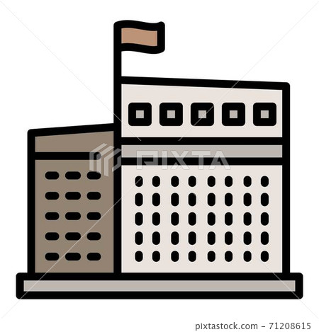 Courthouse building icon, outline style Courthouse building icon, outline style 71208615