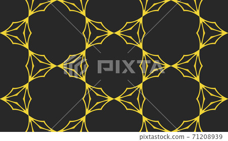 Regal pattern with golden and black color, luxury pattern Regal pattern with golden and black color, luxury pattern 71208939