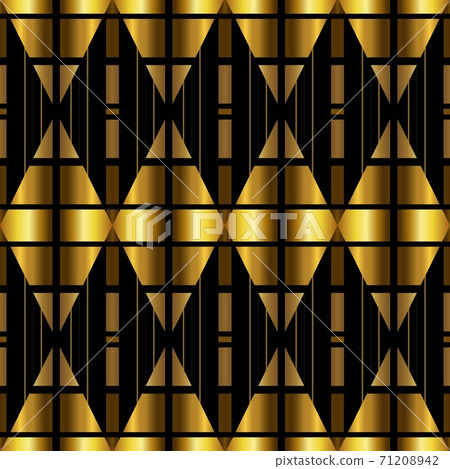 Golden luxury seamless pattern with simple geometric ornate for brand, product, gift or card background Golden luxury seamless pattern with simple geometric ornate for brand, product, gift or card background 71208942