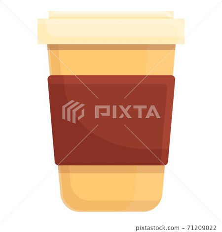 Morning coffee cup icon, cartoon style 71209022