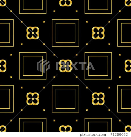 Golden luxury seamless pattern with simple geometric ornate for brand, product, gift or card background Golden luxury seamless pattern with simple geometric ornate for brand, product, gift or card background 71209032