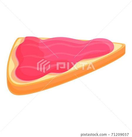 Breakfast jelly sandwich icon, cartoon style Breakfast jelly sandwich icon, cartoon style 71209037