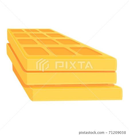 Breakfast waffle icon, cartoon style 71209038